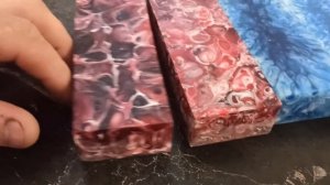 бруски из композитного материала для создания рукояти ножа с неповторимой и красотой и переливами