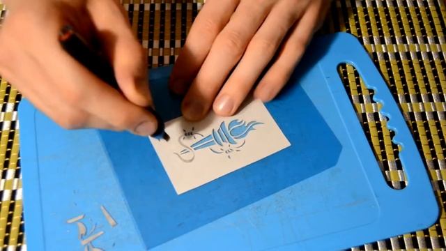 Вырезаю новые трафареты . Стос . Стир . Пулемёт . Игральные карты своими руками. смотреть онлайн