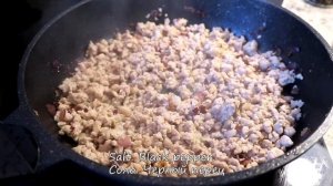 Пирог из картофеля и фарша на 1 сковороде. Без муки. Вкусный, сытный, недорогой, простой рецепт.