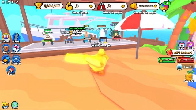 СДЕЛАЛ 30 СУПЕР РЕБЁРТОВ И ПОЛУЧИЛ 2 ЭКИПЕРОВАНЫХ ПЕТОВ БЕСПЛАТНО В СИМУЛЯТОРЕ РУКОПАШНОГО БОЯ! смотреть онлайн