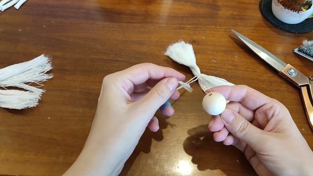 Christmas macrame doll Angel - easy step by step macramé tutorial DIY, macrame in frame смотреть онлайн