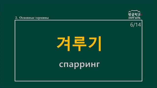 Слова - термины  в Тхэквондо 2.  Основные термины  #тхэквондо #корея #произношение #корейскийязык