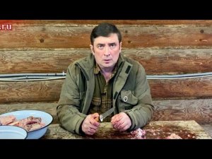 Разделка щуки рыбацким ножом из стали D2 от компании "Русский булат"