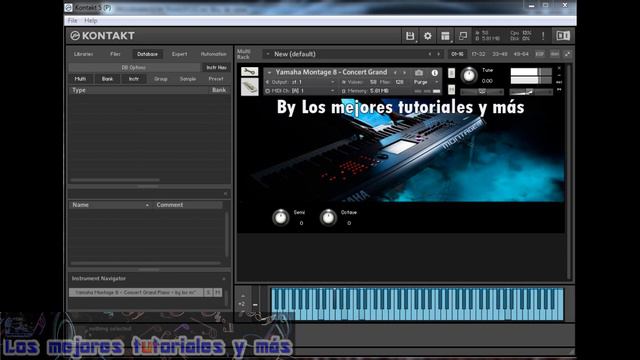 Yamaha Montage 8 - Concert Grand Piano - Kontakt 5, KONTAKT 6 - By Los mejores tutoriales y más🎼🎹