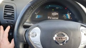 NISSAN LEAF американец как перевести мили в км и фаренгейт в цельсий