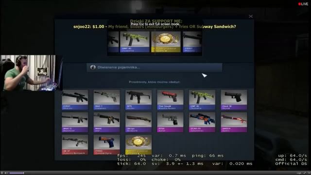 CS GO Pasha Unboxes Knife On Stream! смотреть онлайн