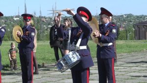 Кадеты барабанщики в День Победы