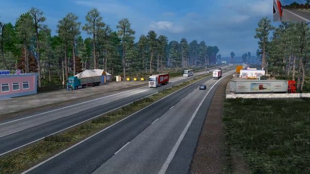 ETS 2 1.25 RusMap 1.6.3 MAN TGA Moscow - Kaluga смотреть онлайн