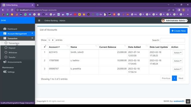 Banking Transaction in PHP смотреть онлайн