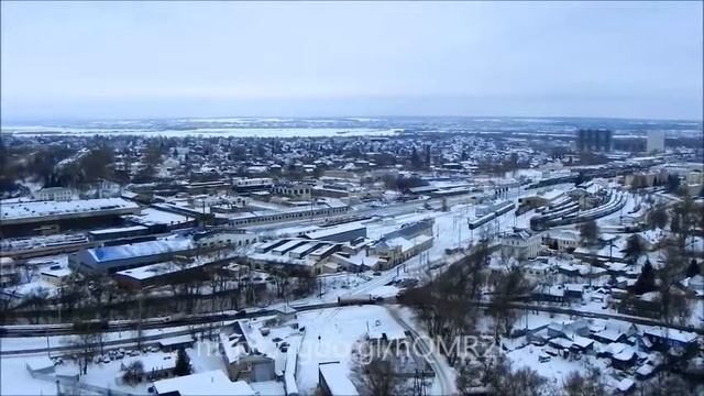 Вид на Тулу с 23 этажа. Улицы Путейская и Демонстрации. смотреть онлайн