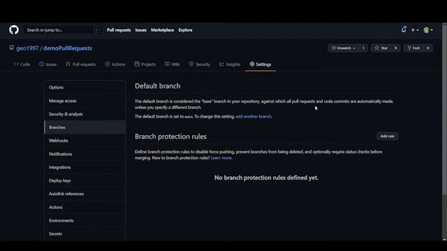 GitHub Pull Requests Part 2 - Repository with Collaborators & Branch Protection Rules смотреть онлайн