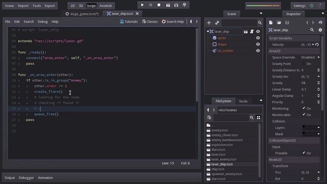 Make a Space Shooter Game in Godot - Camera Shake (E12) смотреть онлайн