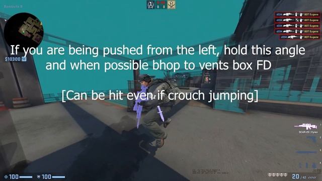 Vertigo HvH Oneway positions & Spot Tutorial CS:GO