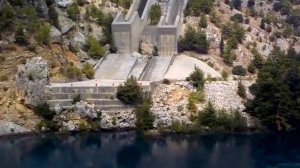 Турция. Дамба водохранилище DSİ OYMAPİNAR в Манавгате на Green Canyone