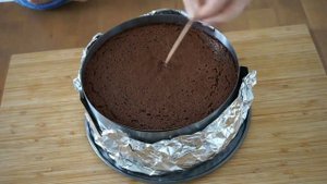 Шоколадный Шифоновый Бисквит.Всегда ровный.Не опадает и не крошится.Chocolate génois