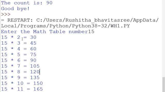 Online Core Python Programming (Loops)DAY -6 SARVAVASI.COM