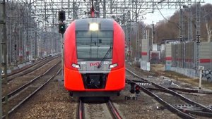 Скоростной электропоезд ЭС1П-027 "Ласточка-Премиум" №719 "Москва - Белгород"