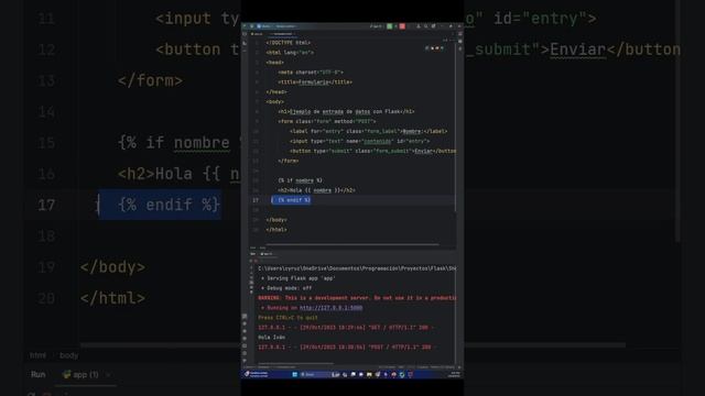 ¿Cómo crear tu primera aplicación/página web con Flask en Python ? - Uso de Formularios смотреть онлайн