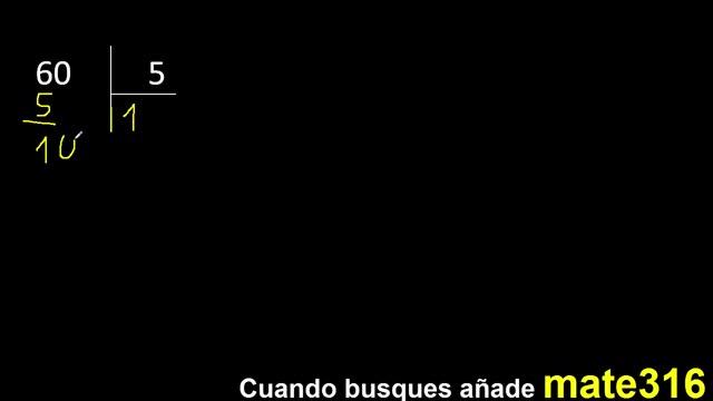 Dividir 60 entre 5 , division exacta . Como se dividen 2 numeros смотреть онлайн