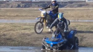 Квадроцикл vs эндуро. Карымское 22.04.2021