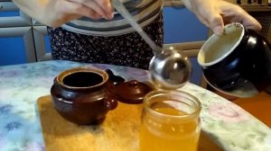 Творог и топленое масло в русской печке