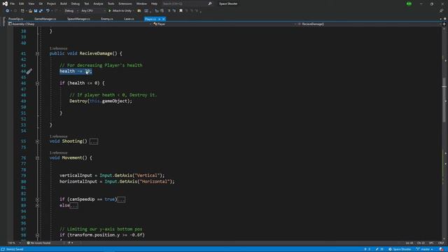 Space Shooter # 16 - Unity Game Development for Beginners