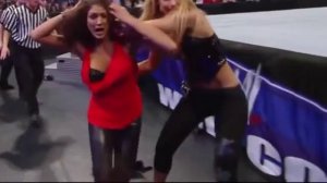 Women Wrestling in Wetlook Spandex Leggings