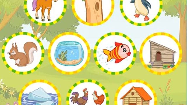 Развивающие игры. Кто где живет. ч2 смотреть онлайн