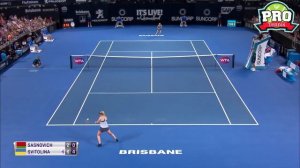 Elina Svitolina vs. Aliaksandra Sasnovich | WTA Brisbane Final 2018 Highlights HD