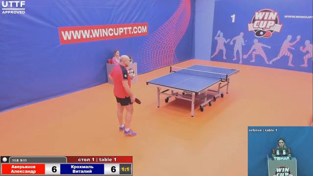 Аверьянов Александр 2-3 Крохмаль Виталий  Турнир Восток 1 WINCUP 01.04.21 Прямая трансляция Зал1