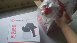 Краскопульт. Штукатурный распылитель. INTERTOOL. Отзыв Агро-маркет.