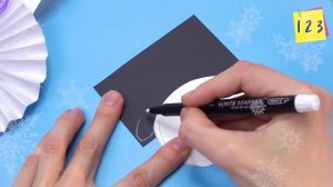 How to make paper snowman DIY christmas