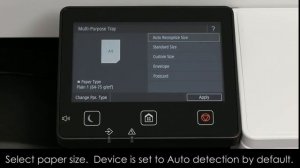 Копирование с подачей бумаги из универсального лотка на Canon imageRUNNER C3025i