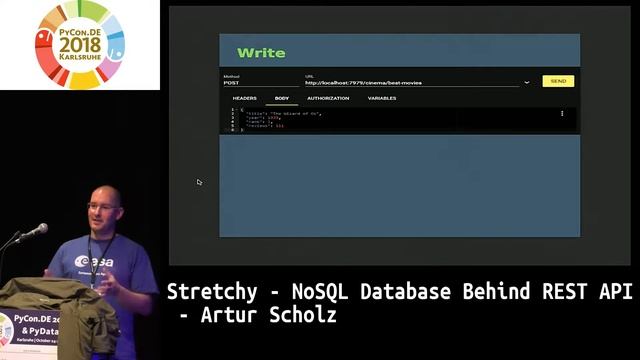 PyCon.DE 2018: Stretchy - NoSQL Database Behind REST API - Artur Scholz
