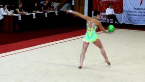 Художественная гимнастика.Выступление с мячом 4