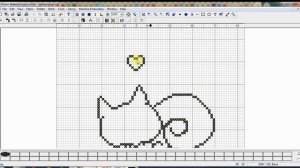 Простая схема вышивки крестом монохром для начинающих. Процесс создания схемы в Pattern Maker