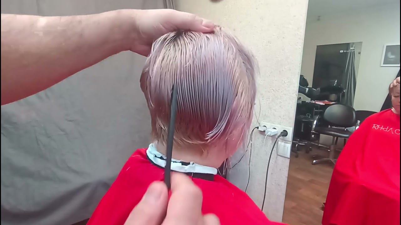 диагональные проборы, зачем?  стрижка женская, асимметрия смотреть онлайн