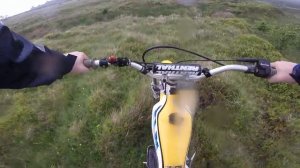 honda tlm 200 in action in the Dublin mountains