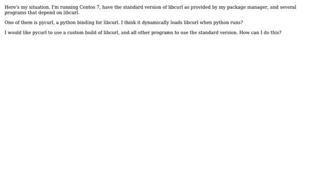 Unix & Linux: How to use a custom library for certain programs? смотреть онлайн