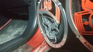 #АВТОЗВУК LANCER X - ГРИЛИ НА ДИНАМИКИ от AutoGrills ''Финальный вид дверных карт''
