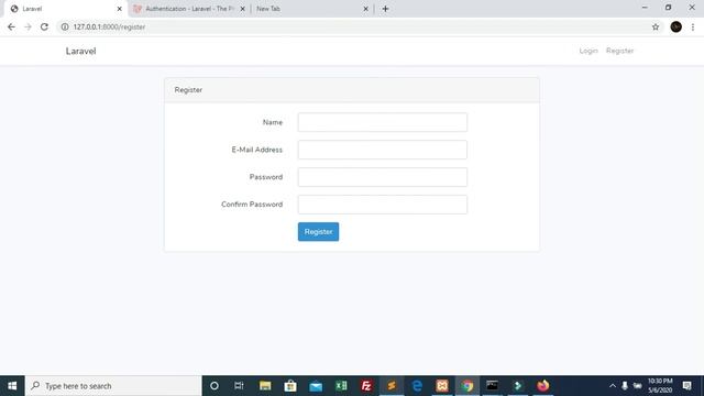 Laravel 7 Authentication - Registration and Login