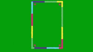 ФУТАЖ - РАМКА - ХРОМАКЕЙ НА ЗЕЛЕНОМ ФОНЕ