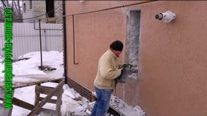 Алмазная вырезка окон, пробивка окон в газобетонной стене
