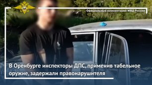 Ирина Волк: В Оренбурге инспекторы ДПС, применив табельное оружие, задержали правонарушителя