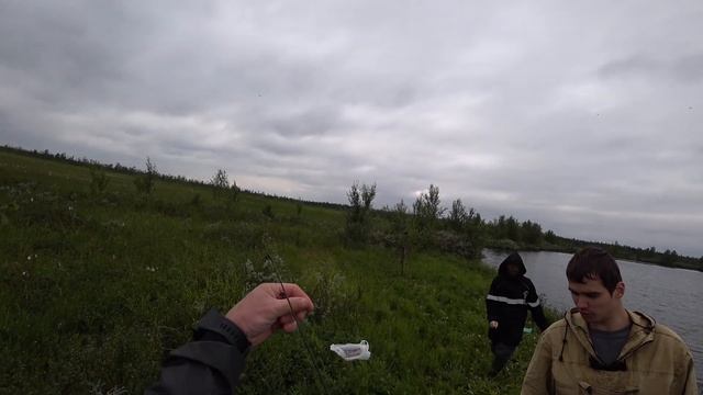 Рыбалка на озере/ Приятная встреча