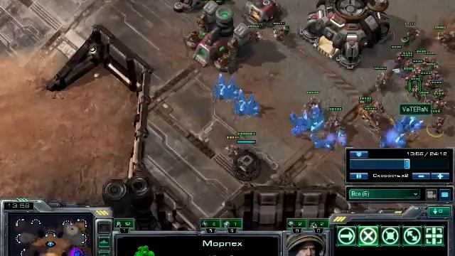 StarCraft II: Wings Of Liberty 2 vs 2 (ter tos vs tos zerg) (На волосок от смерти) смотреть онлайн
