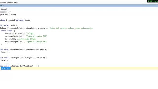 Tutorial de Robocode Nivel Inicial смотреть онлайн