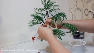 Все тонкости работы с гипсом в удовольствие?Создаем идеальный ствол для бисерного бонсая?