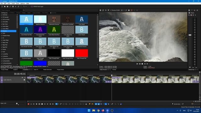 Как сделать красивые и крутые переходы в Vegas Pro 19