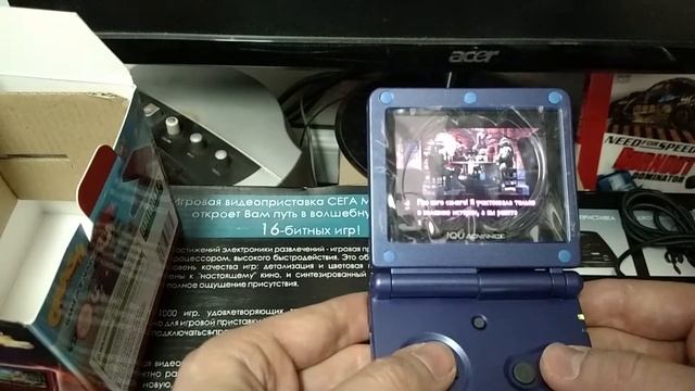 Game Boy Advance (синий) SP+TFT переходник смотреть онлайн